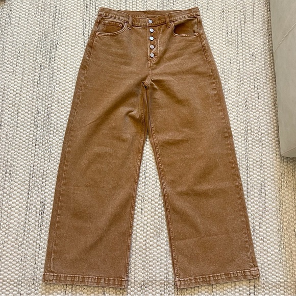 GAP High Stride Wide Leg Ankle Jeans 31 Tall / 12 Tall - Picture 5 of 7